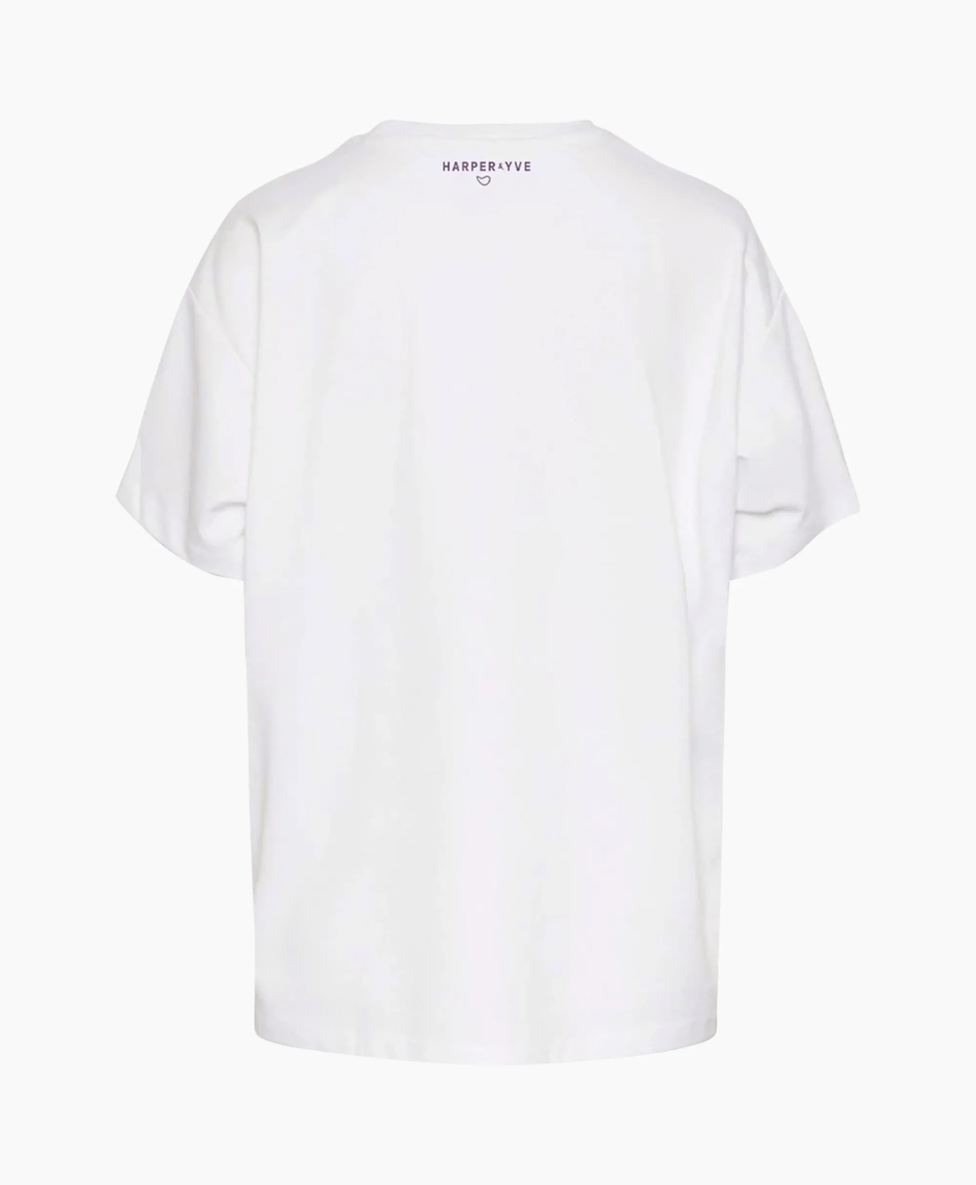 Hot Harper & Yve T-Shirt Korte Mouw Logo-Ss Off White Dames T-Shirts & Tops