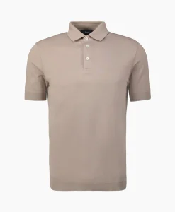 New Polo Knitted Taupe Heren Polo's