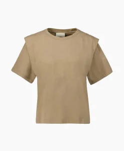 T-Shirt Korte Mouw Zelitos-Ga Khaki Dames T-Shirts & Tops