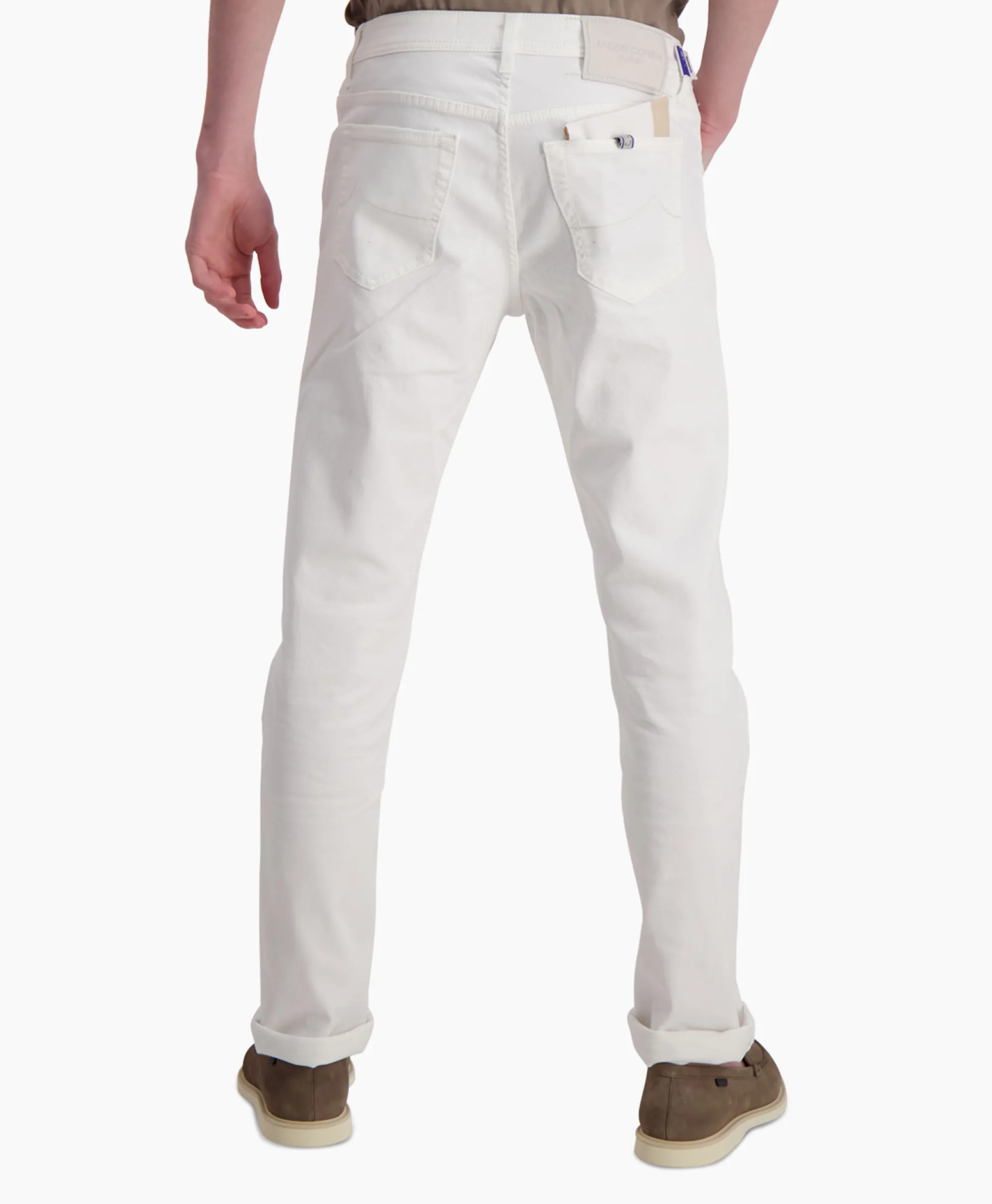 Online Jeans 5 Pkt Slim Fit Bard Wit Heren Broeken
