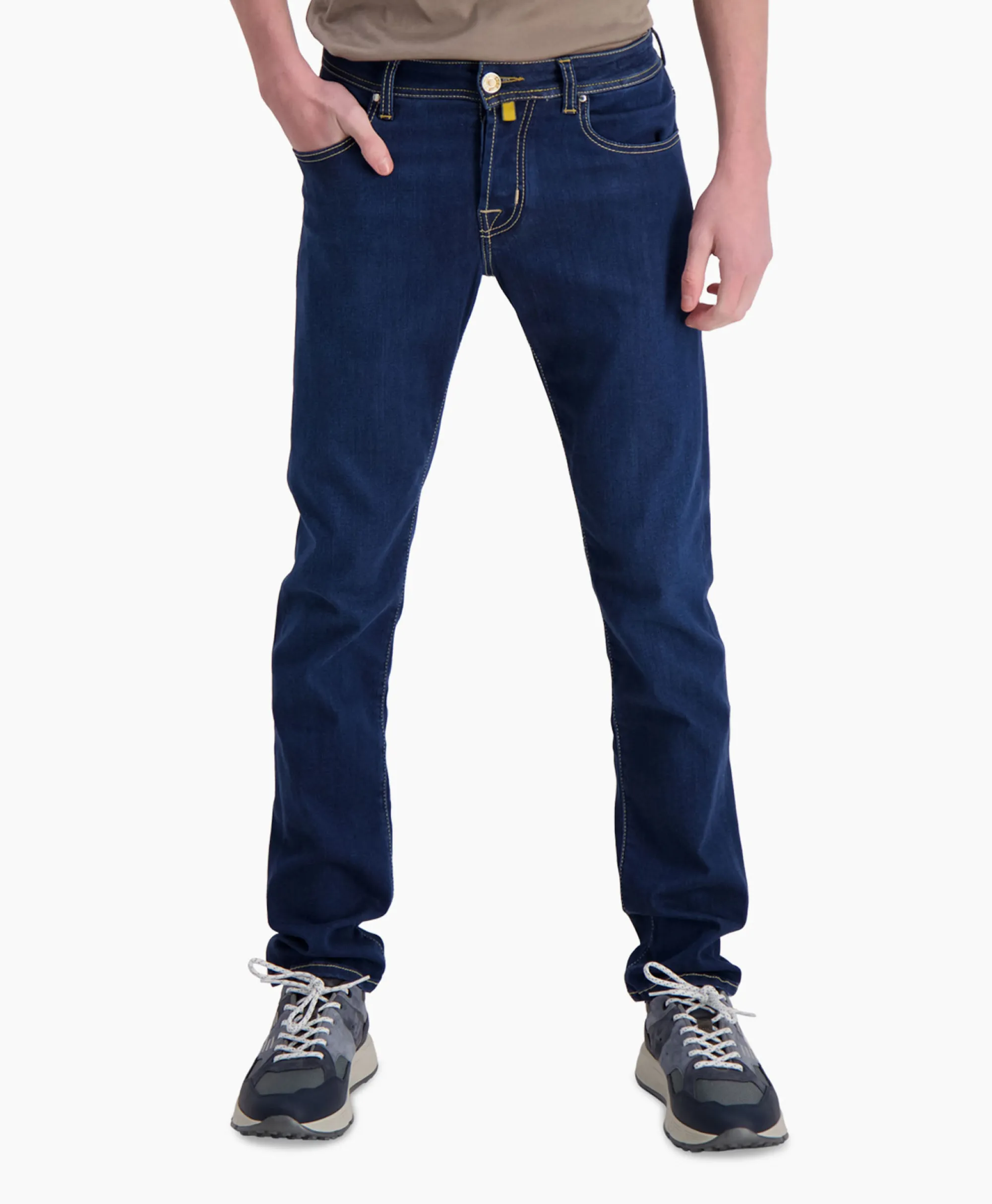 New Jeans 5 Pkt Super Slim Fit Nick Midden Blauw Heren Broeken