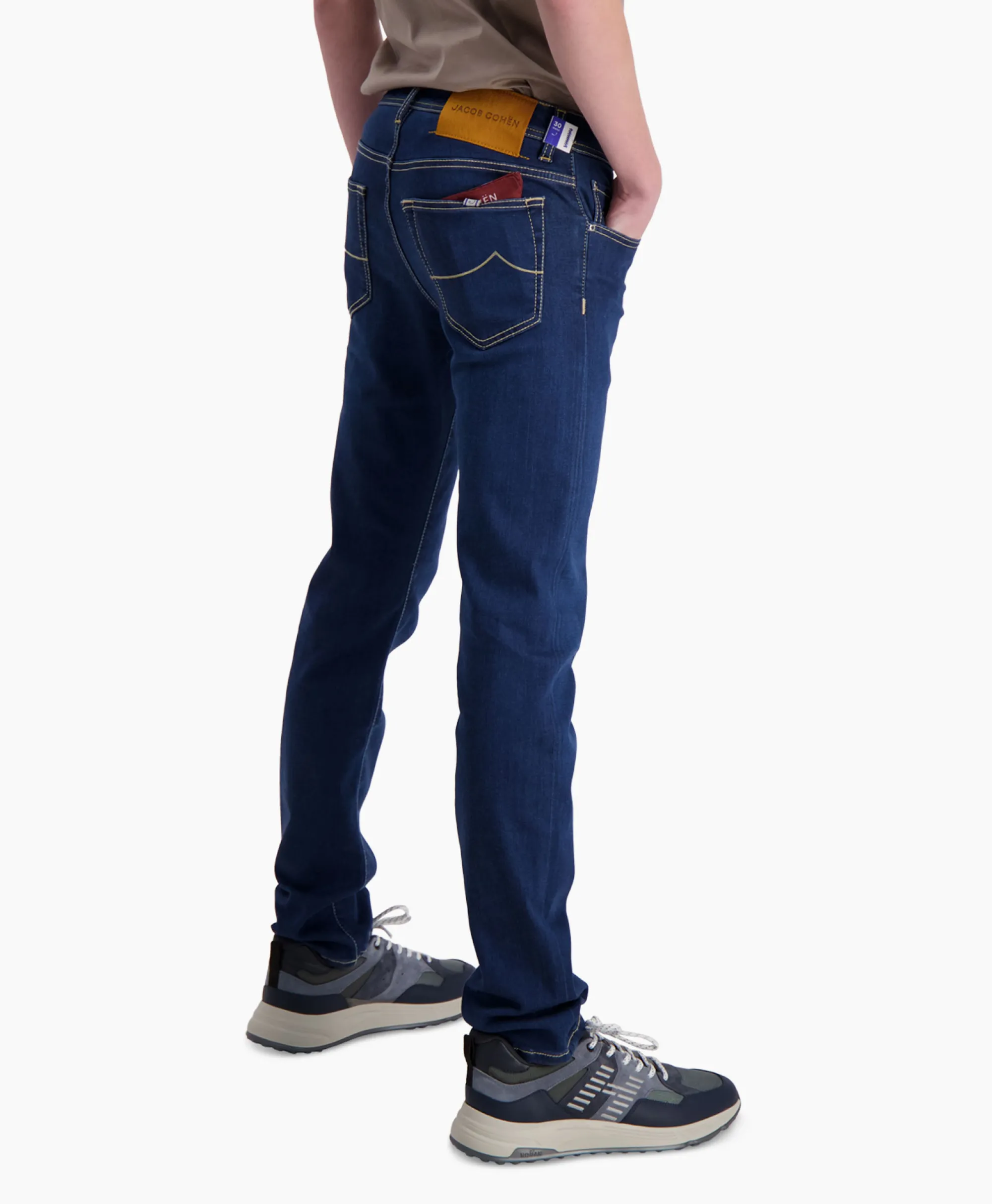 New Jeans 5 Pkt Super Slim Fit Nick Midden Blauw Heren Broeken