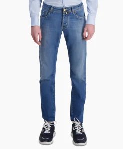 Jacob Cohen Jeans 5 Pkt Super Slim Fit Nick Donker Blauw*Heren Broeken