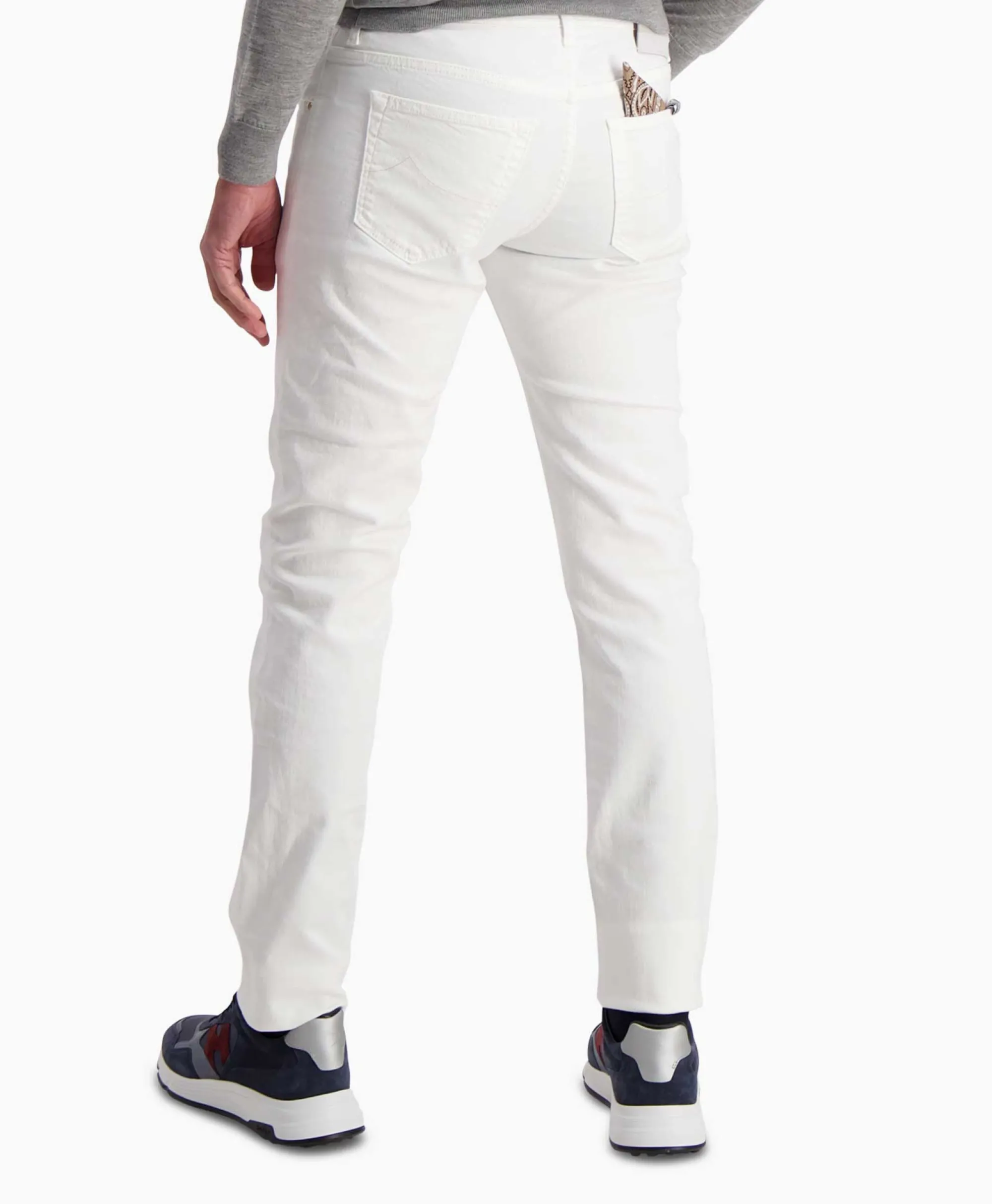 Outlet Jeans Nick Slim Wit Heren Broeken