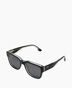 Komono Zonnebril Danny Black Clear Zwart*Heren Zonnebrillen