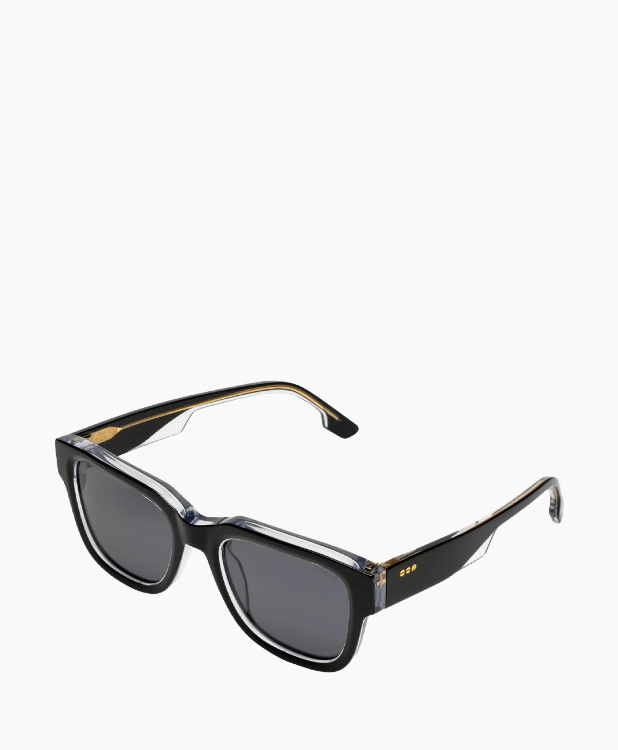 Komono Zonnebril Danny Black Clear Zwart*Heren Zonnebrillen