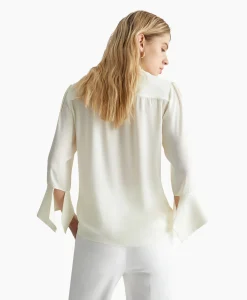 Hot Blouse Ecs Camicia C/Polso Aperto Wit Dames Blouses