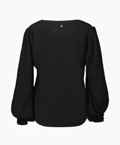 Clearance Blouse Ecs Tunica C/Passamaneria Zwart Dames Blouses
