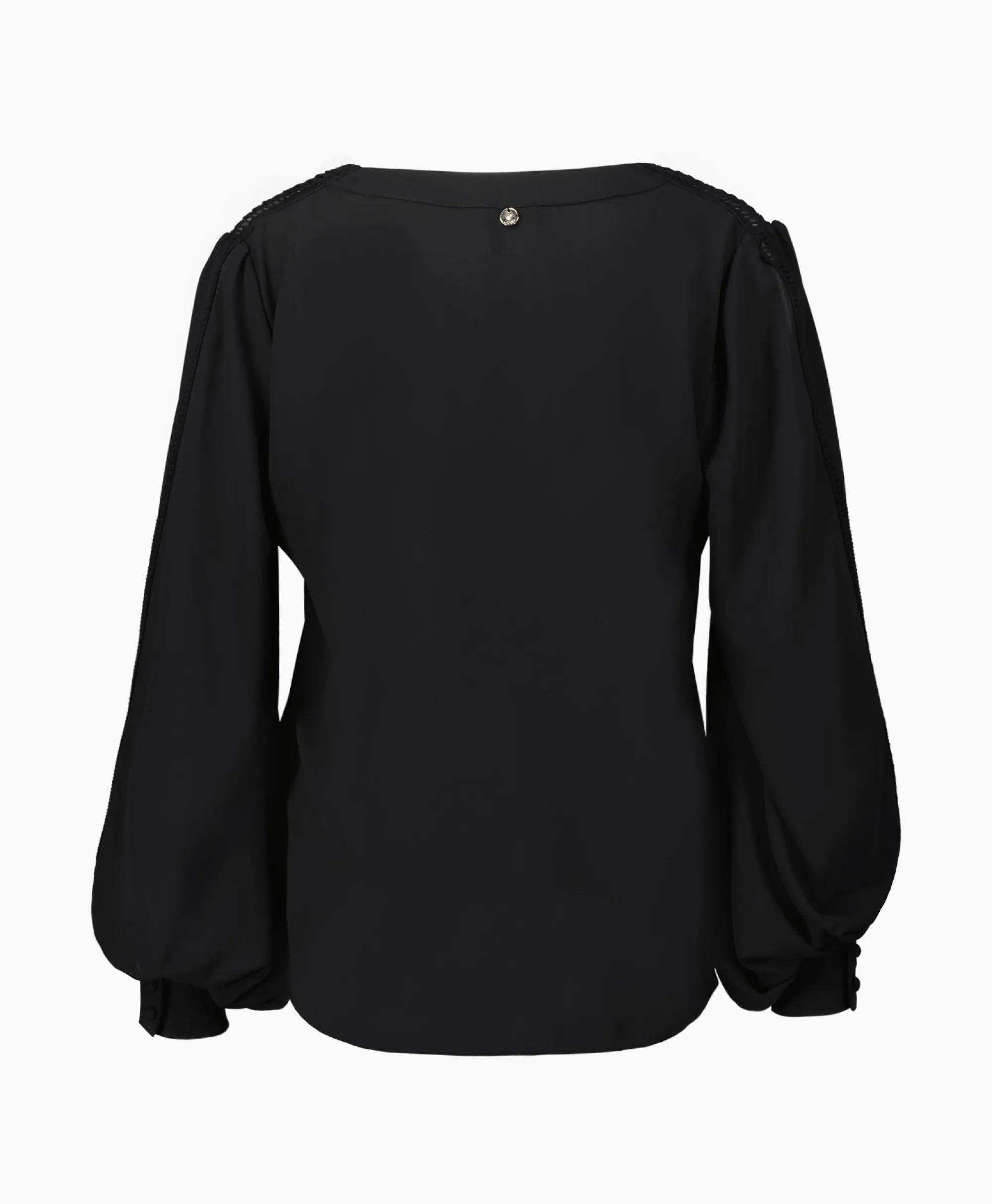 Clearance Blouse Ecs Tunica C/Passamaneria Zwart Dames Blouses