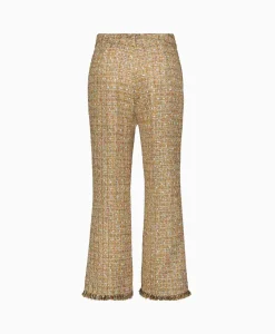 Flared Broek Pant. Sfrangiato Beige Dames Broeken