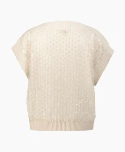 Online Spencer Maglia Chiusa M/C Ecru Dames Truien