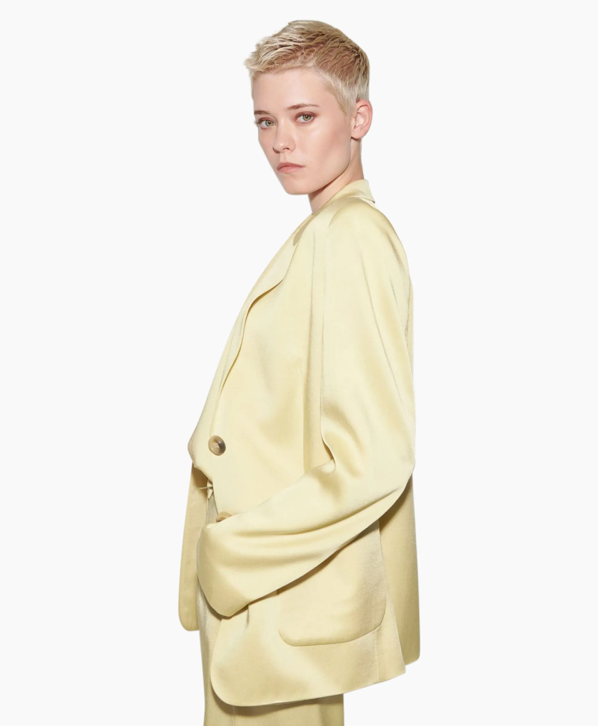 Outlet Blazer 498012/3522-0 Geel Dames Blazers