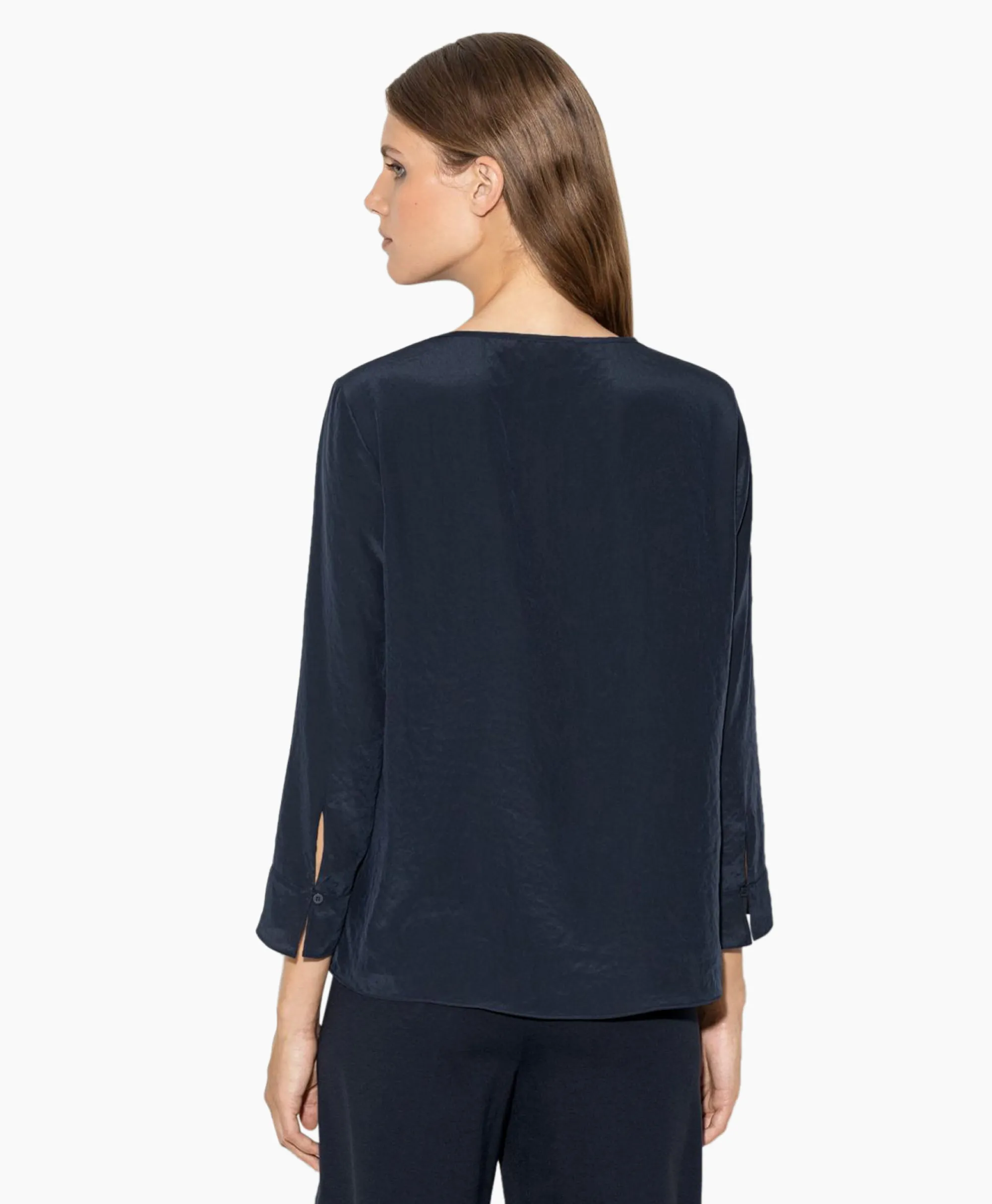 Luisa Cerano Blouse 297504/3597-0 Donker Blauw*Dames T-Shirts & Tops