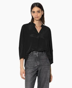 Luisa Cerano Blouse 298445/3597-0 Zwart Dessin*Dames Blouses
