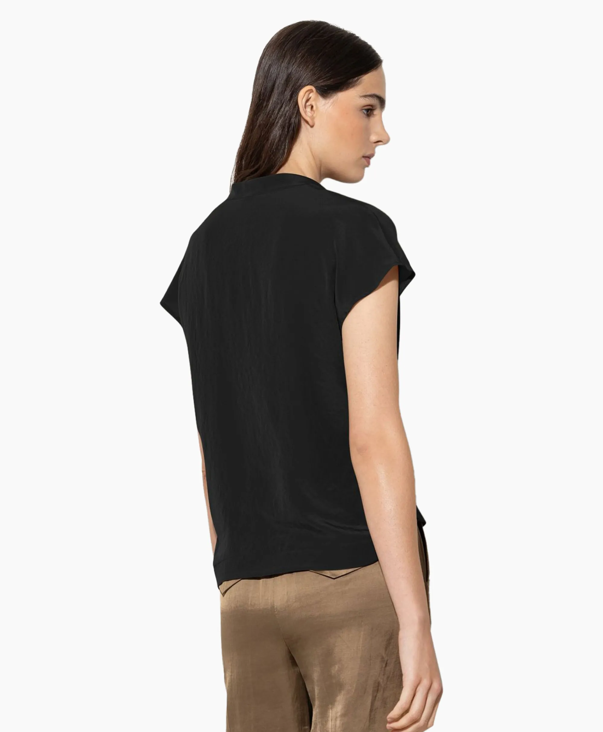 Best Blouse 298461/3597-0 Zwart Dessin Dames Blouses