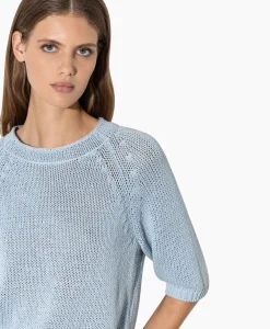 New Gebreide Trui 198405/5894-0 Licht Blauw Dames Truien