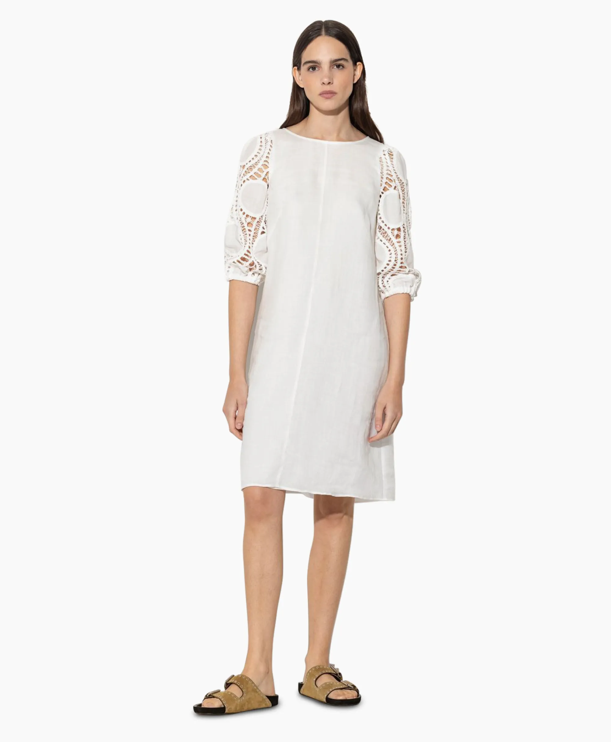 Hot Jurk 798504/3500-0 Off White Dames Jurken