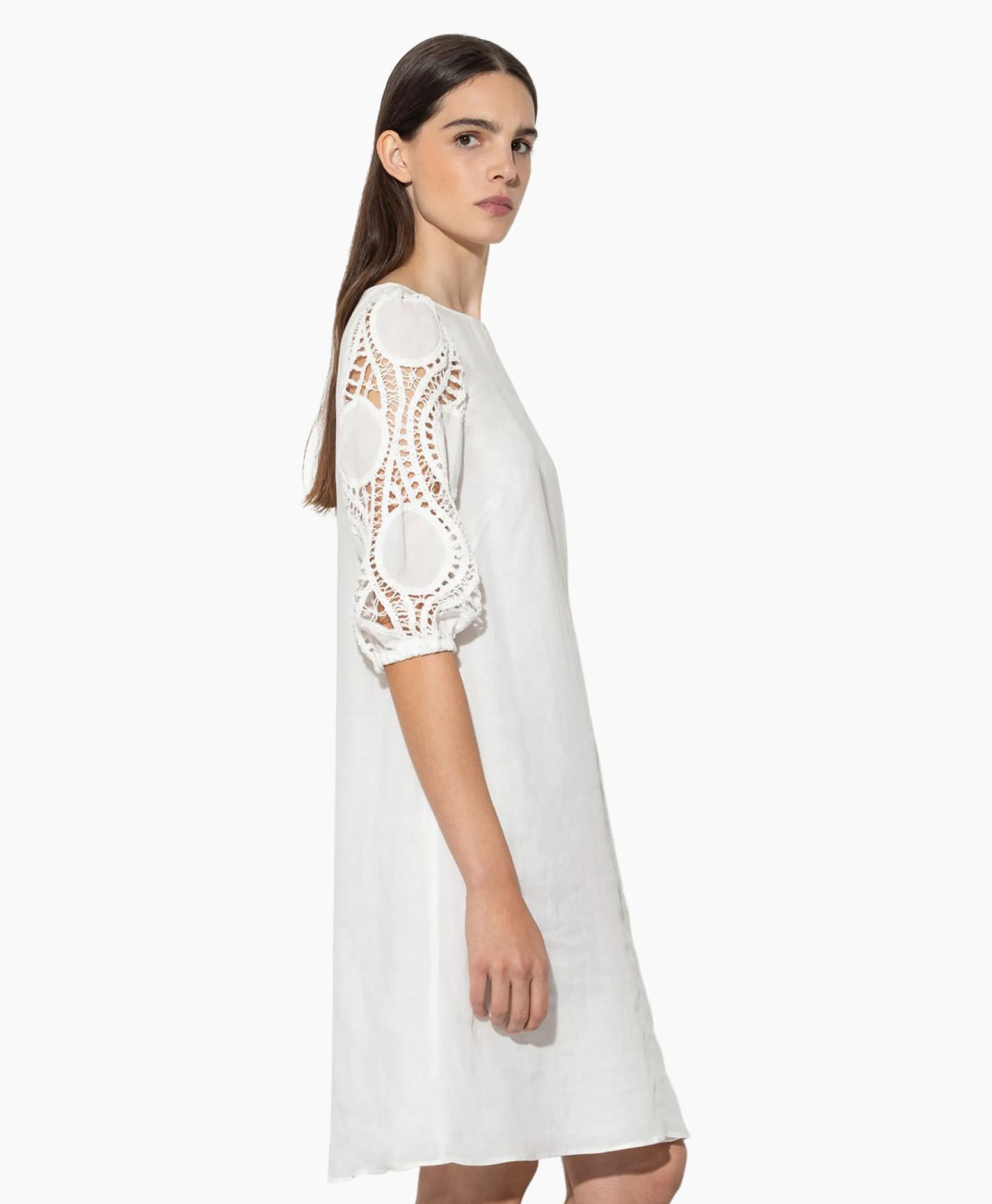 Hot Jurk 798504/3500-0 Off White Dames Jurken