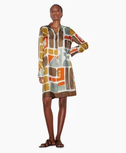 Luisa Cerano Midi Jurk 798495/3626-0 Diverse*Dames Jurken