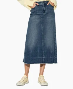 Luisa Cerano Midi Rok 598227/3388-0 Donker Blauw*Dames Rokken