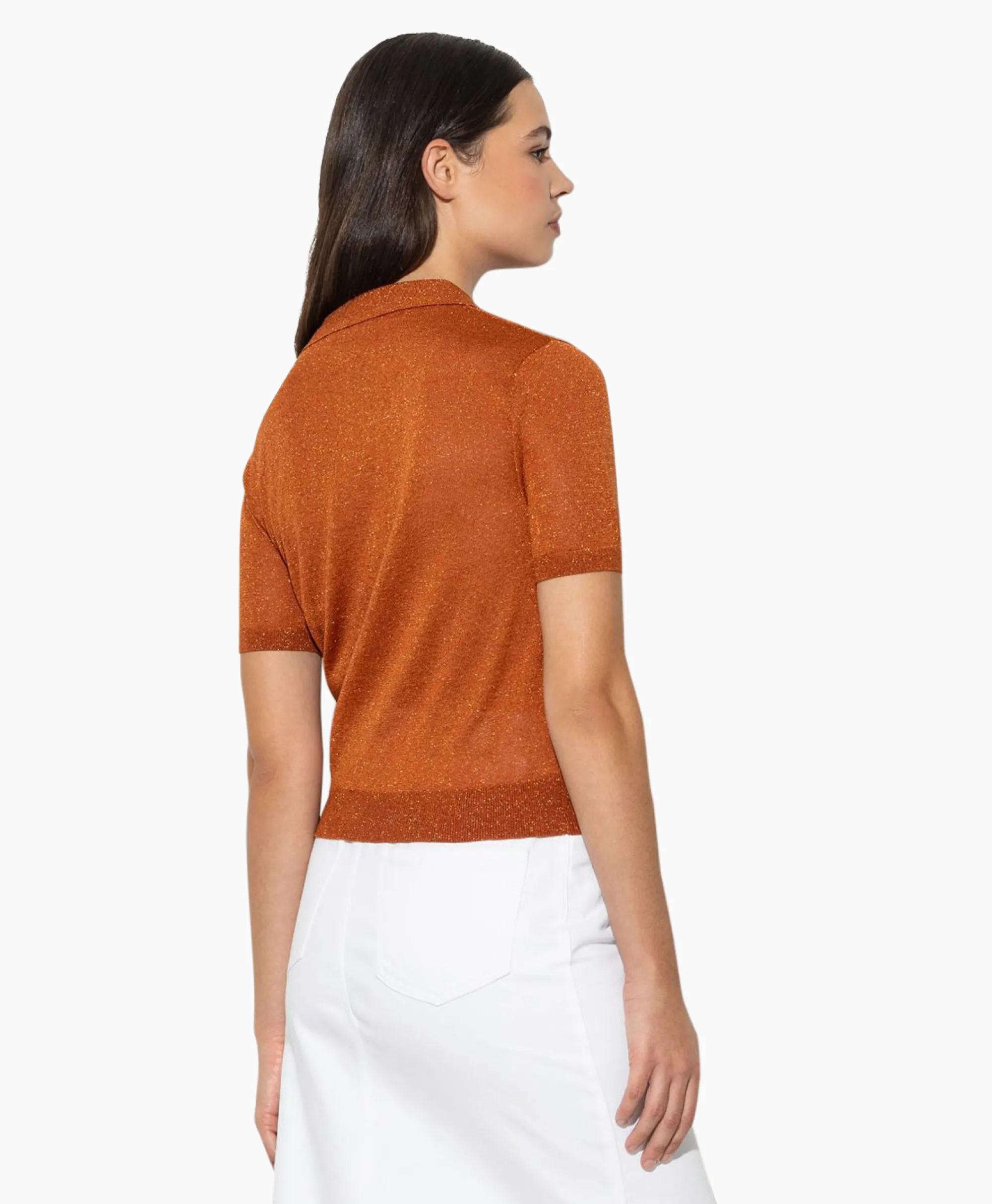 New Polo 198408/5234-0 Oranje Dames Polo's