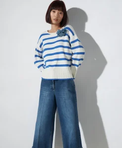 Outlet Pullover 178249/5856-0 Blauw Dames Truien