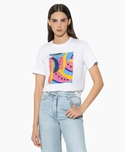 Hot T-Shirt 398157/7799-0 Wit Dames T-Shirts & Tops