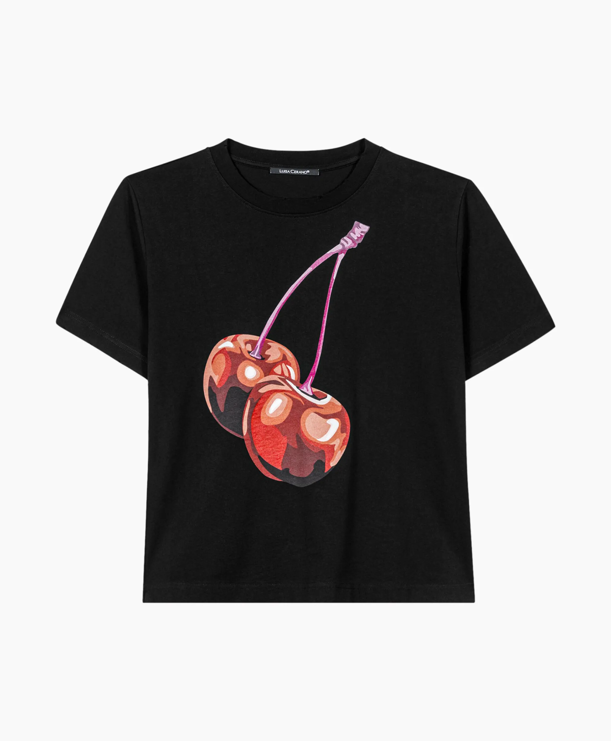 Outlet T-Shirt Korte Mouw 398104/7799-0 Zwart Dessin Dames T-Shirts & Tops