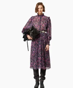 Sale Marant Etoile Maxi Jurk Galoa-Ga Blauw Dames Jurken