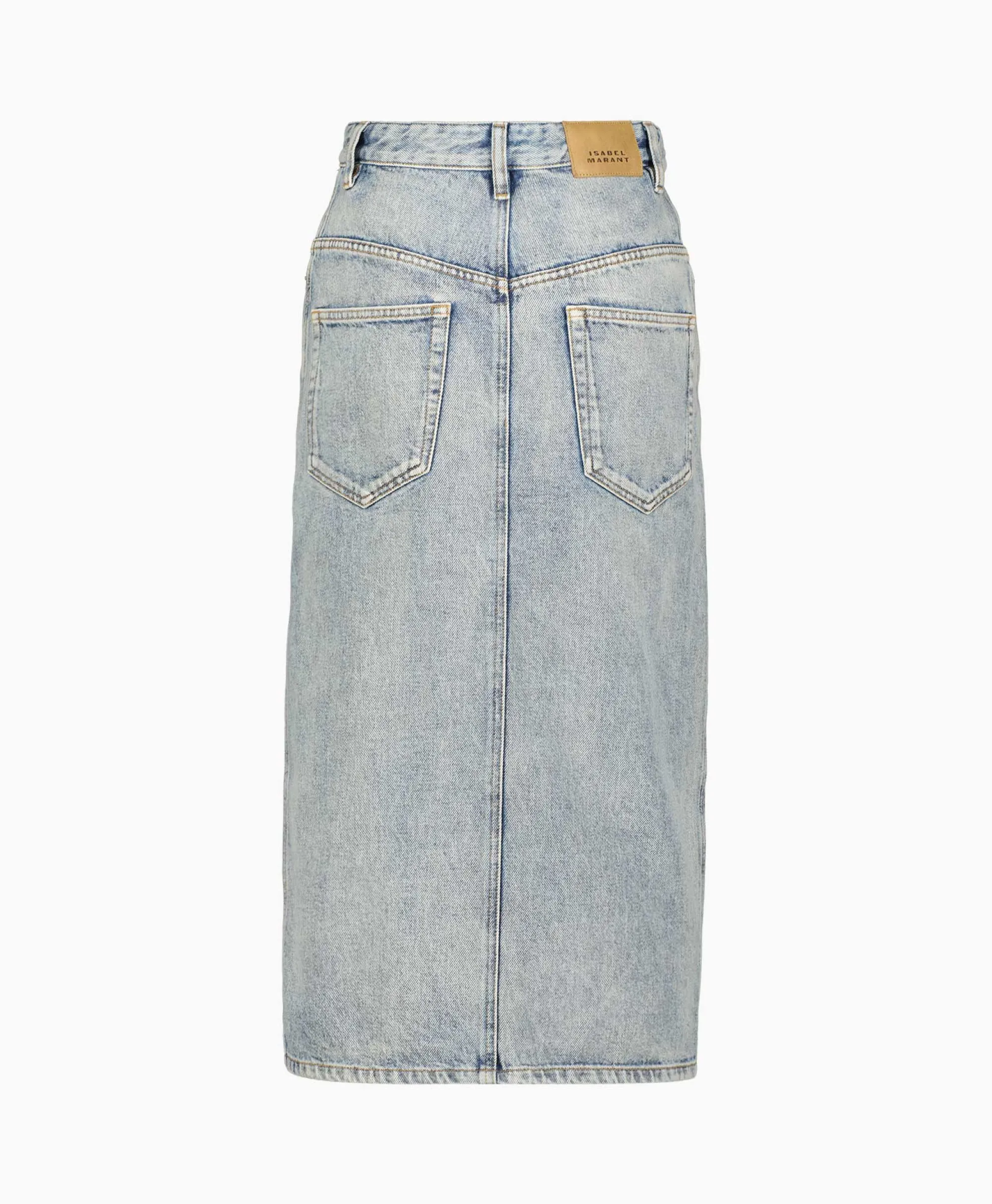 Marant Etoile Midi Rok Vandy-Ga Blauw Dames Rokken