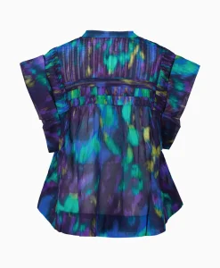 Sale Marant Etoile Top Leaza-Gb Blauw Dames T-Shirts & Tops