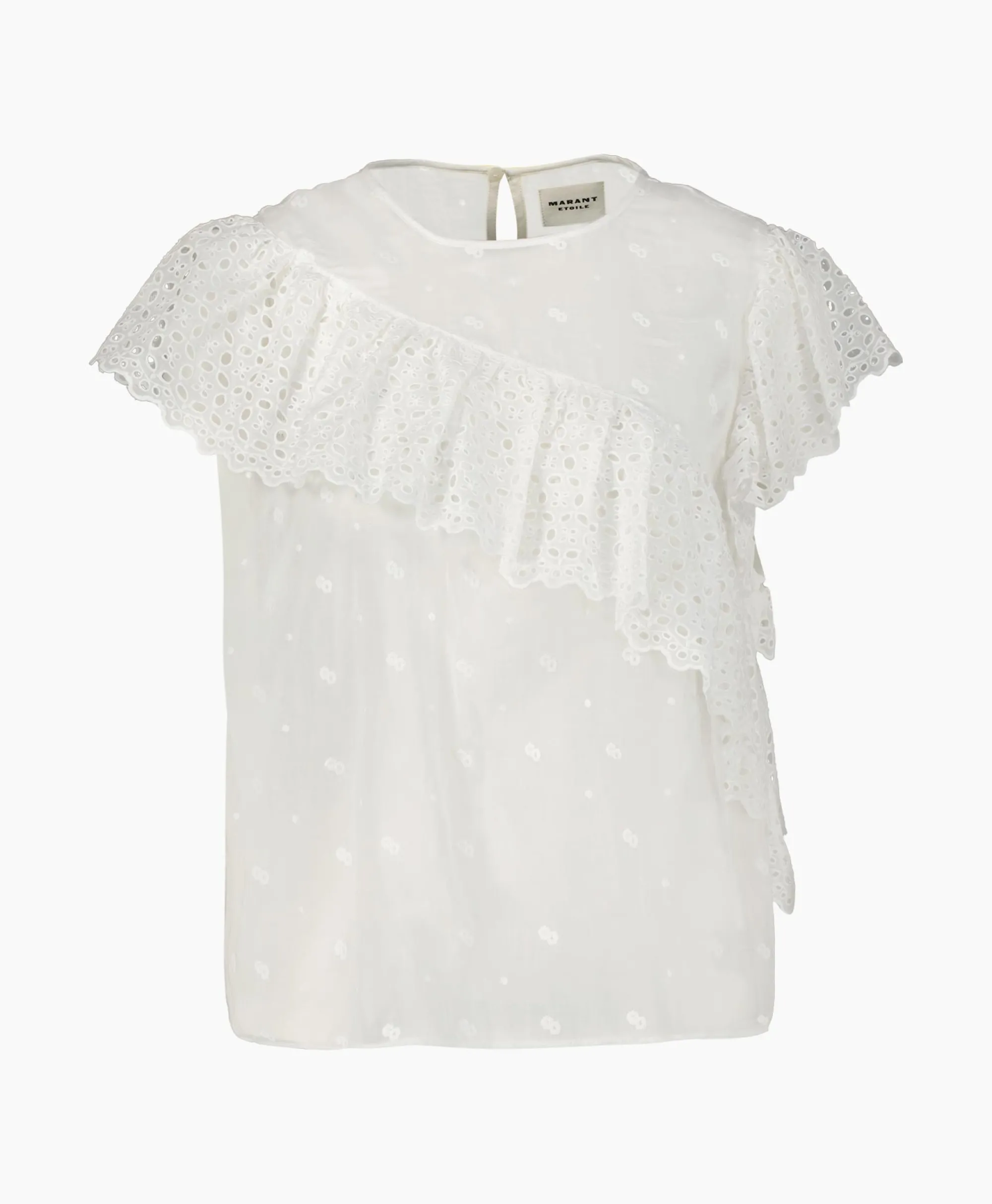 Sale Marant Etoile Top Sorani-Gc Wit Dames T-Shirts & Tops