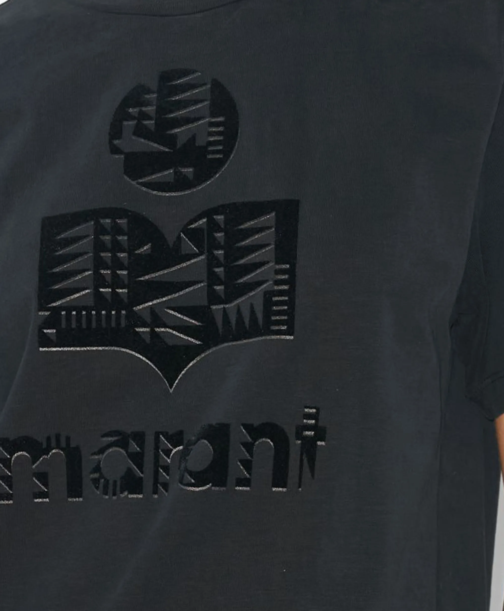 Best Marant Etoile T-Shirt Korte Mouw Zewel-Ga Zwart Dames T-Shirts & Tops