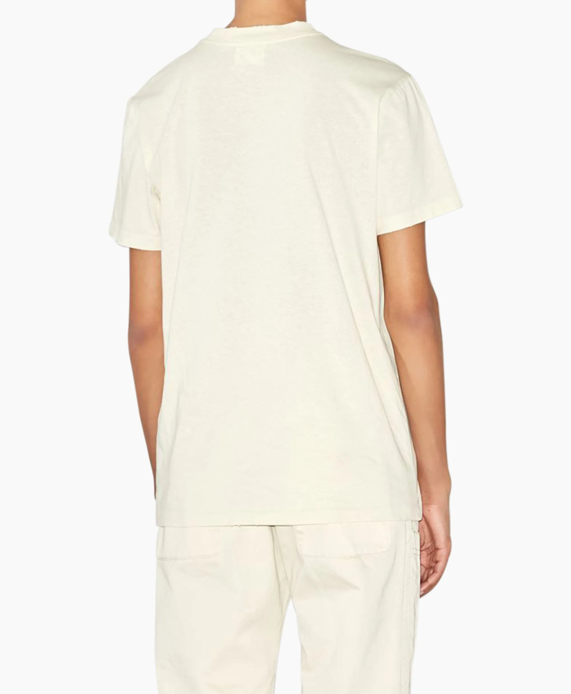 Clearance Marant Etoile T-Shirt Korte Mouw Ziliani-Ga Ecru Dames T-Shirts & Tops