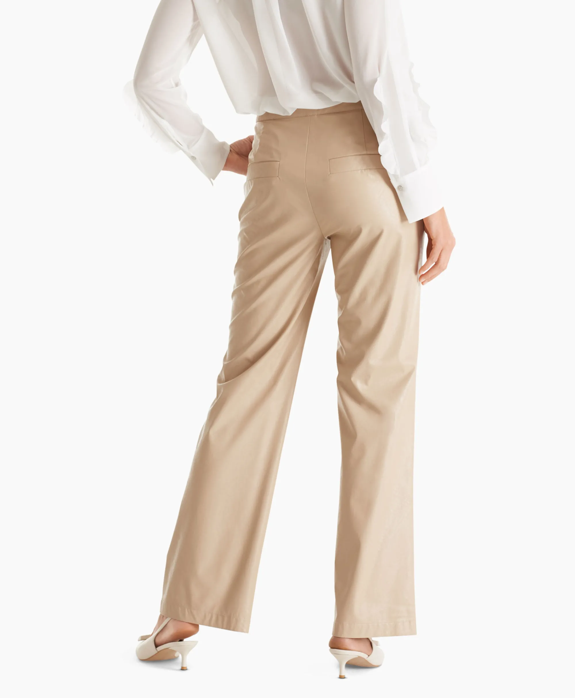 Marc Cain Pants Broek Wp 81.41 W47 Licht Grijs*Dames Broeken