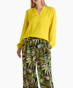 Marccain Additions Blouse Wa 51.03 W39 Geel*Dames Blouses