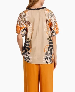 Marccain Collectie Blouse Wc 51.39 W67 Beige*Dames Blouses