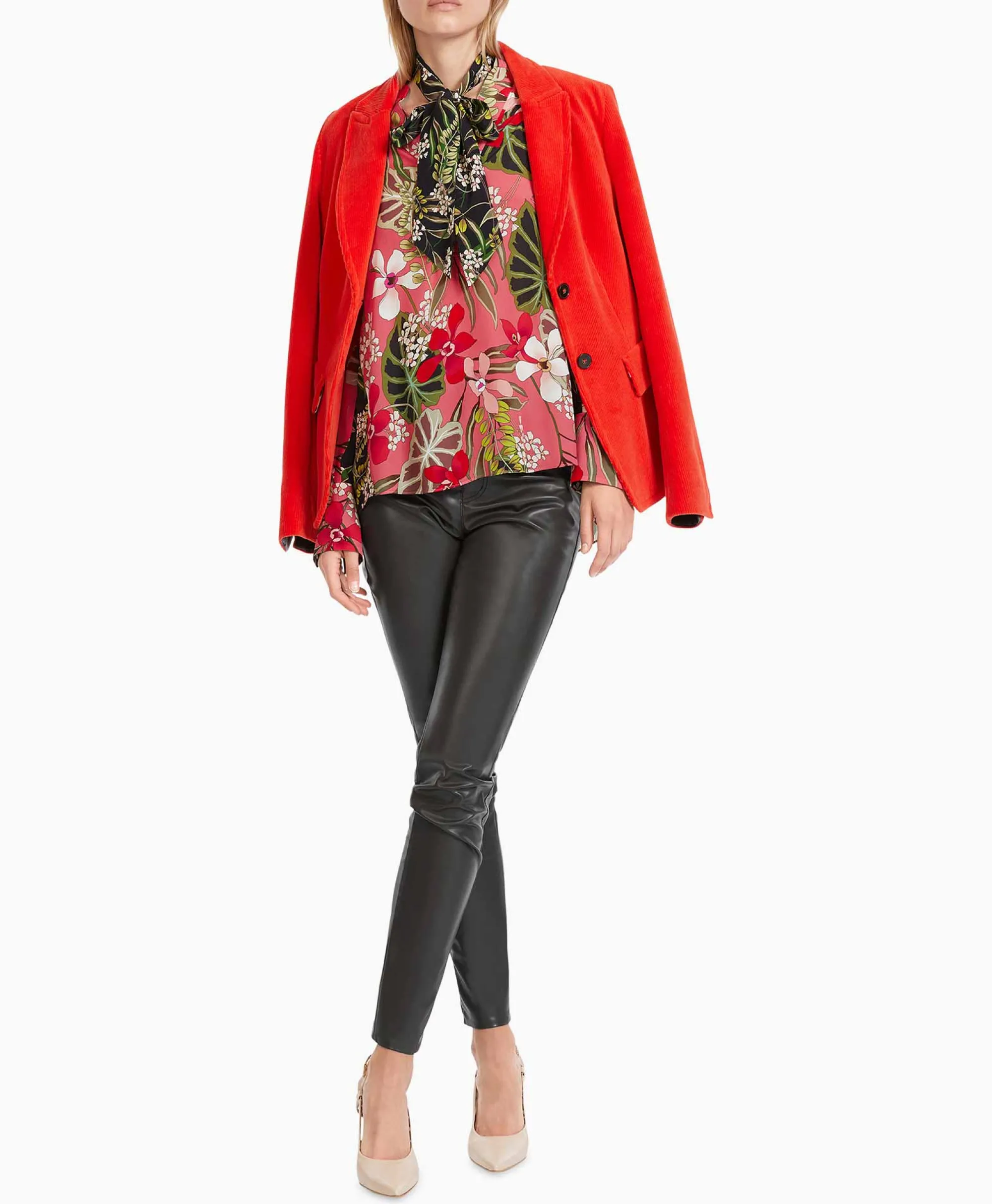 Marccain Collectie Blouse Vc 51.40 W61 Licht Rood*Dames Blouses