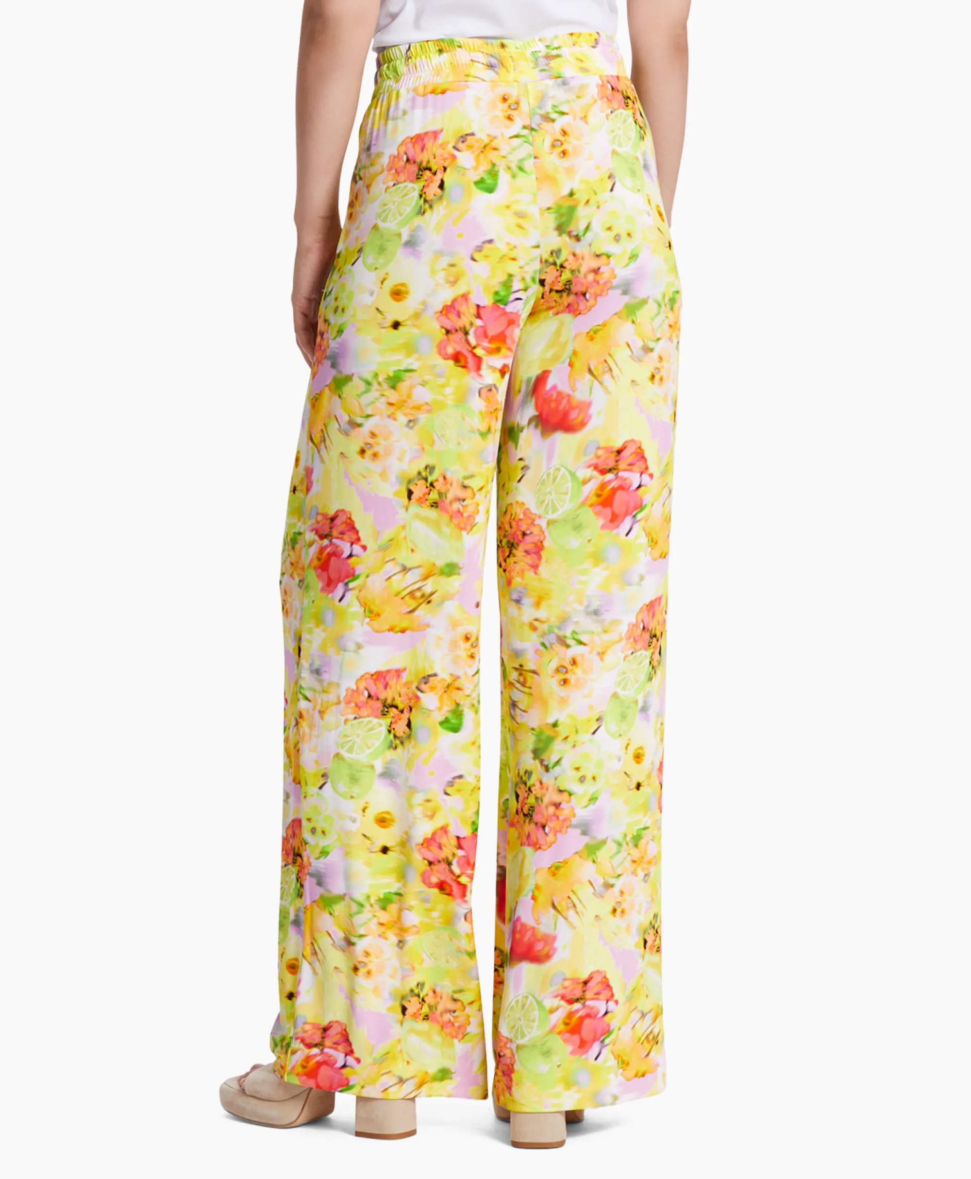 Discount Broek Wc 81.37 J22 Midden Geel Dames Broeken