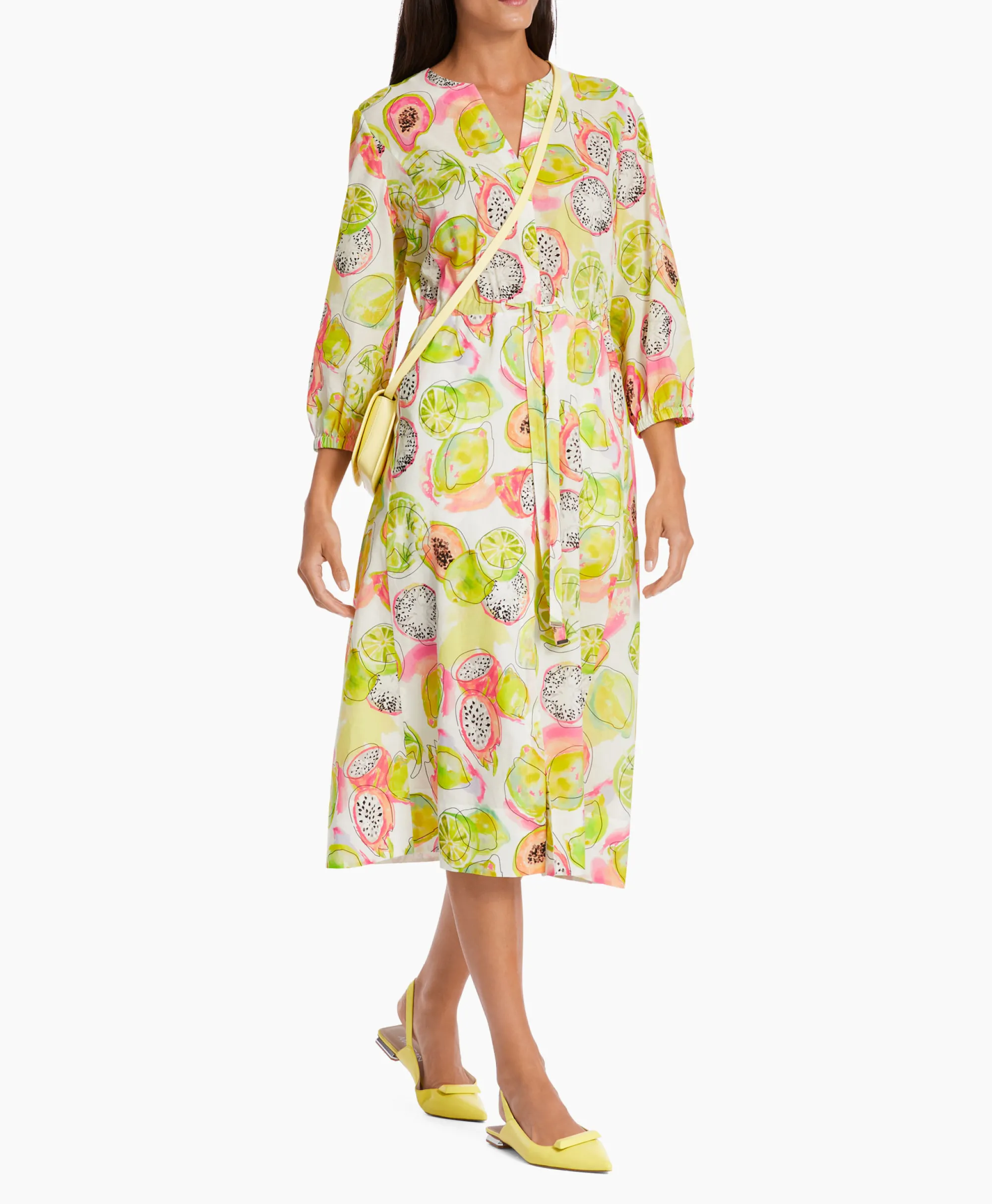 Best Jurk Wc 21.26 W27 Midden Geel Dames Bruiloftskleding