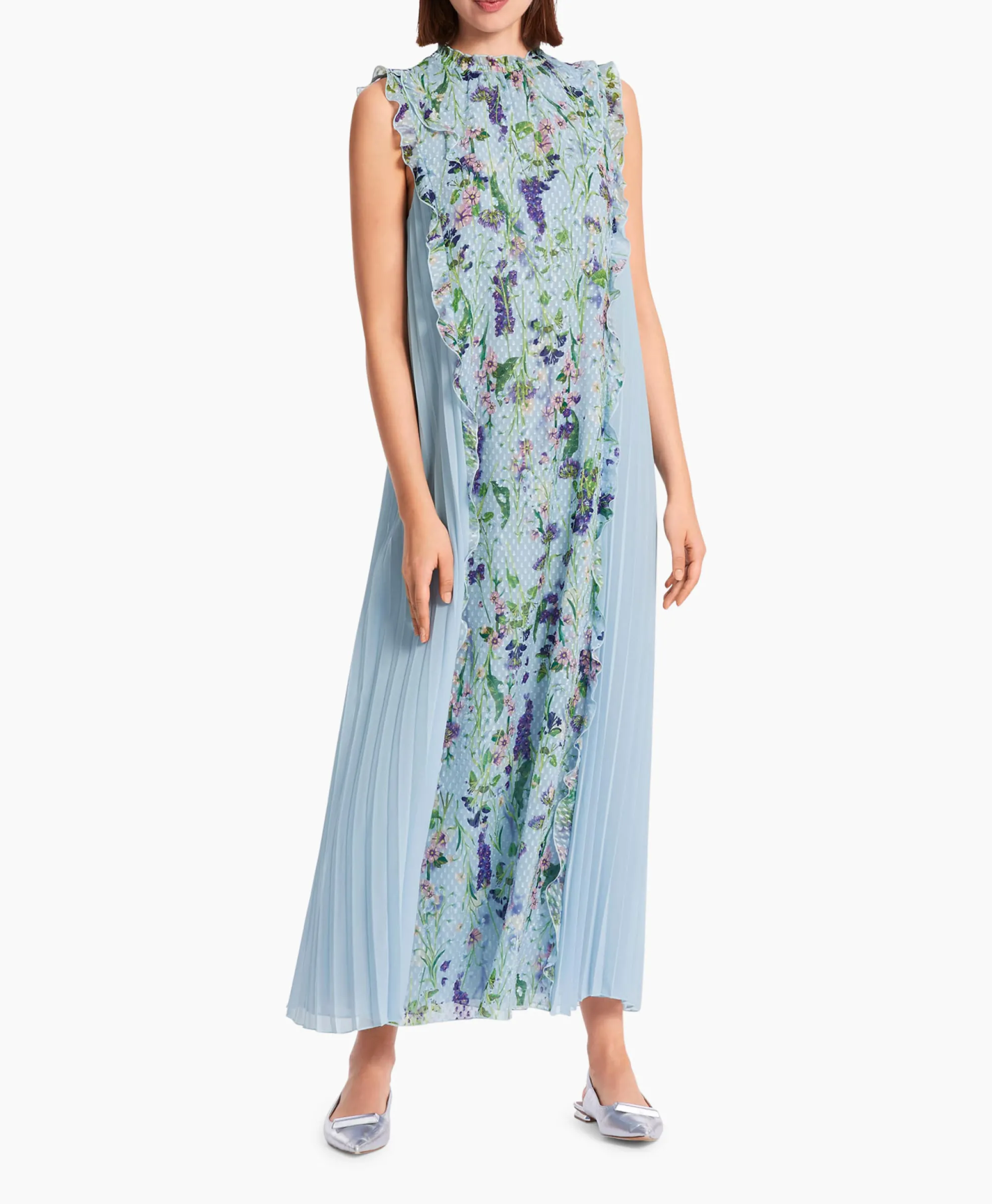 Marccain Collectie Jurk Wc 21.24 W25 Licht Blauw*Dames Bruiloftskleding