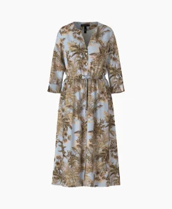 Hot Mini Jurk Uc 21.24 W54 Blauw Dames Bruiloftskleding