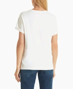 Marccain Collectie T-Shirt Wc 48.10 J07 Off White*Dames T-Shirts & Tops