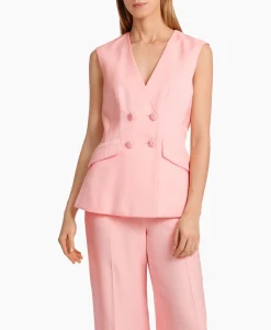 Marccain Collectie Vest Wc 37.04 W84 Zalm*Dames Vesten