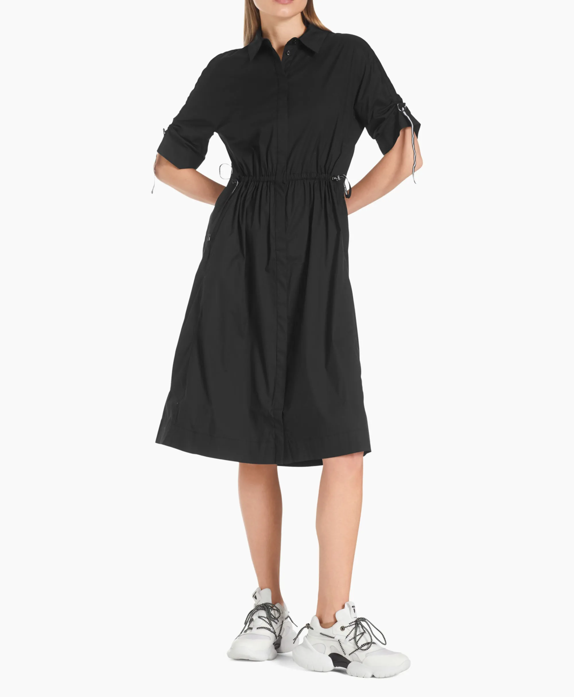 Marccain Sport Jurk Ws 21.20 W23 Zwart*Dames Bruiloftskleding