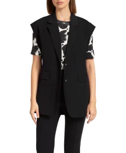 Marccain Sport Blazer Us 37.02 W37 Zwart*Dames Gilets