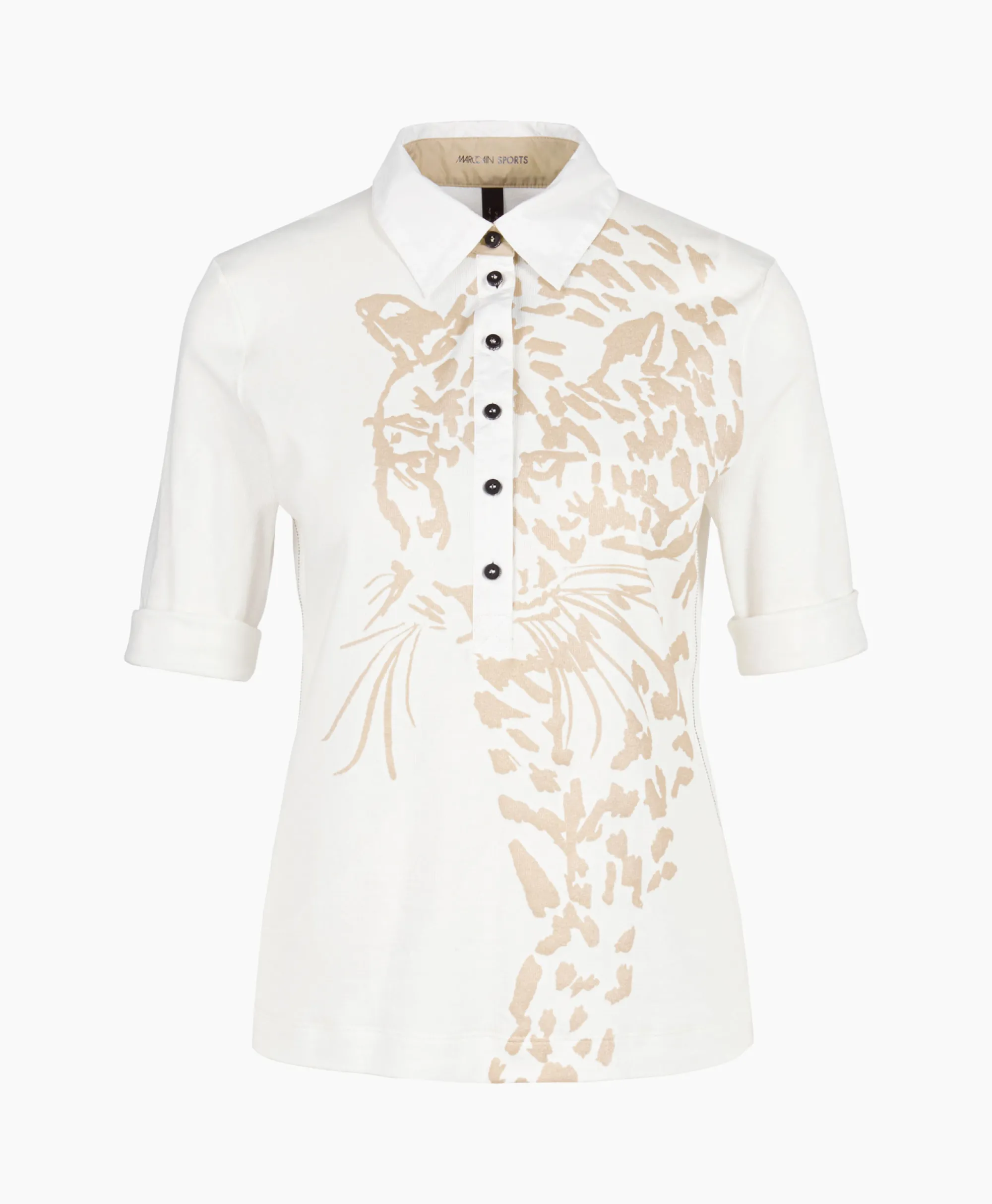 Marccain Sport Polo Ws 53.03 J48 Off White*Dames Polo's