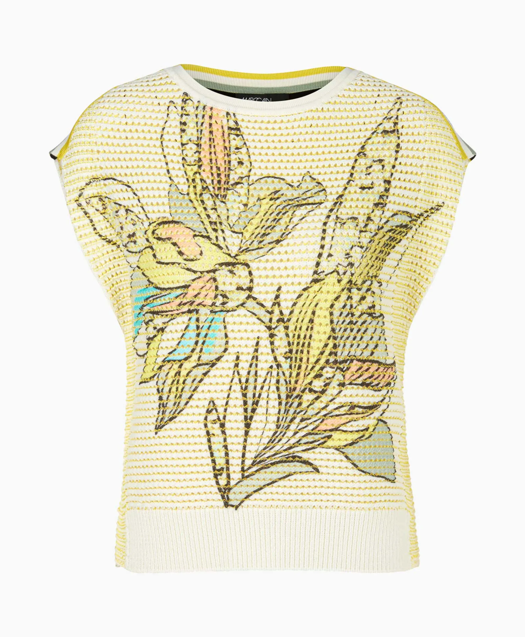 Marccain Sport Top Ws 42.01 M19 Geel*Dames T-Shirts & Tops