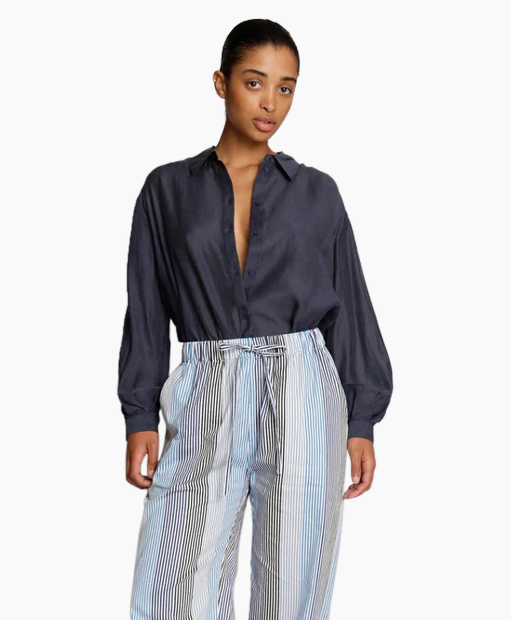 Discount Blouse Mavender Donker Blauw Dames Blouses