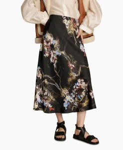 Outlet Midi Rok Carson Off White Dames Rokken